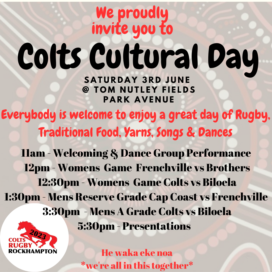 Colts Cultural Day Invite